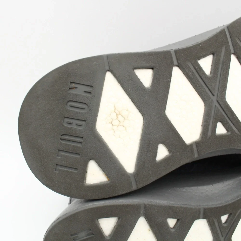NOBULL Ripstop Runner Translucent Running Shoes Womens Size 8 Gray Lace Up